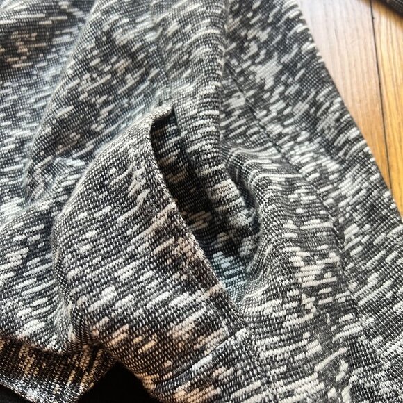 Club Monaco Size M Gray & Black Kiki Boucle Knit Draped Open Cardigan Sweater - Picture 13 of 16